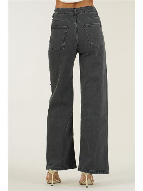 Jeans elastico con applicazioni LAFTY.LIE | 520317GRIGIO SCURO